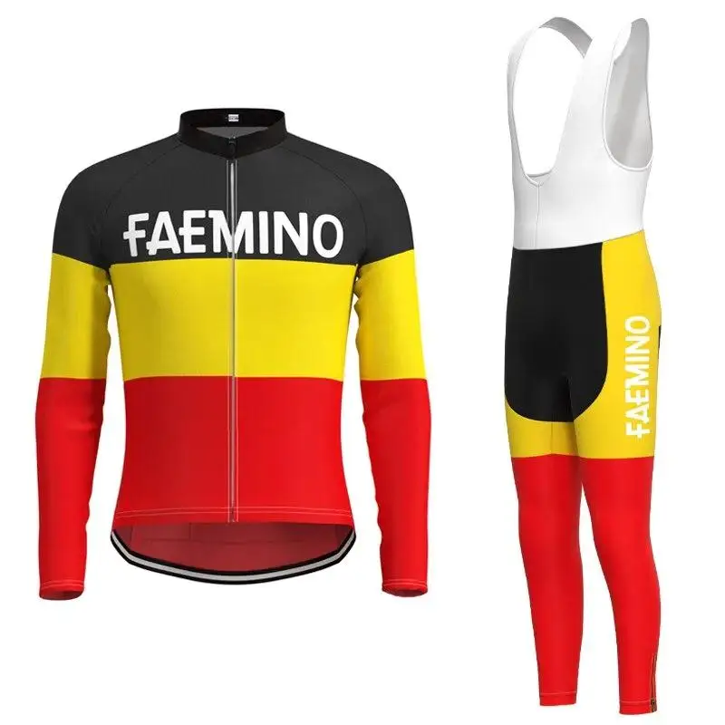 Faema 1970 Retro Duvel Red Cycling Long Sleeve Jersey And Bib Pants Set Spring And Autumn
Faema 1970 Retro Duvel Red Cycling Long Sleeve Jersey And Bib Pants Set Spring And Autumn