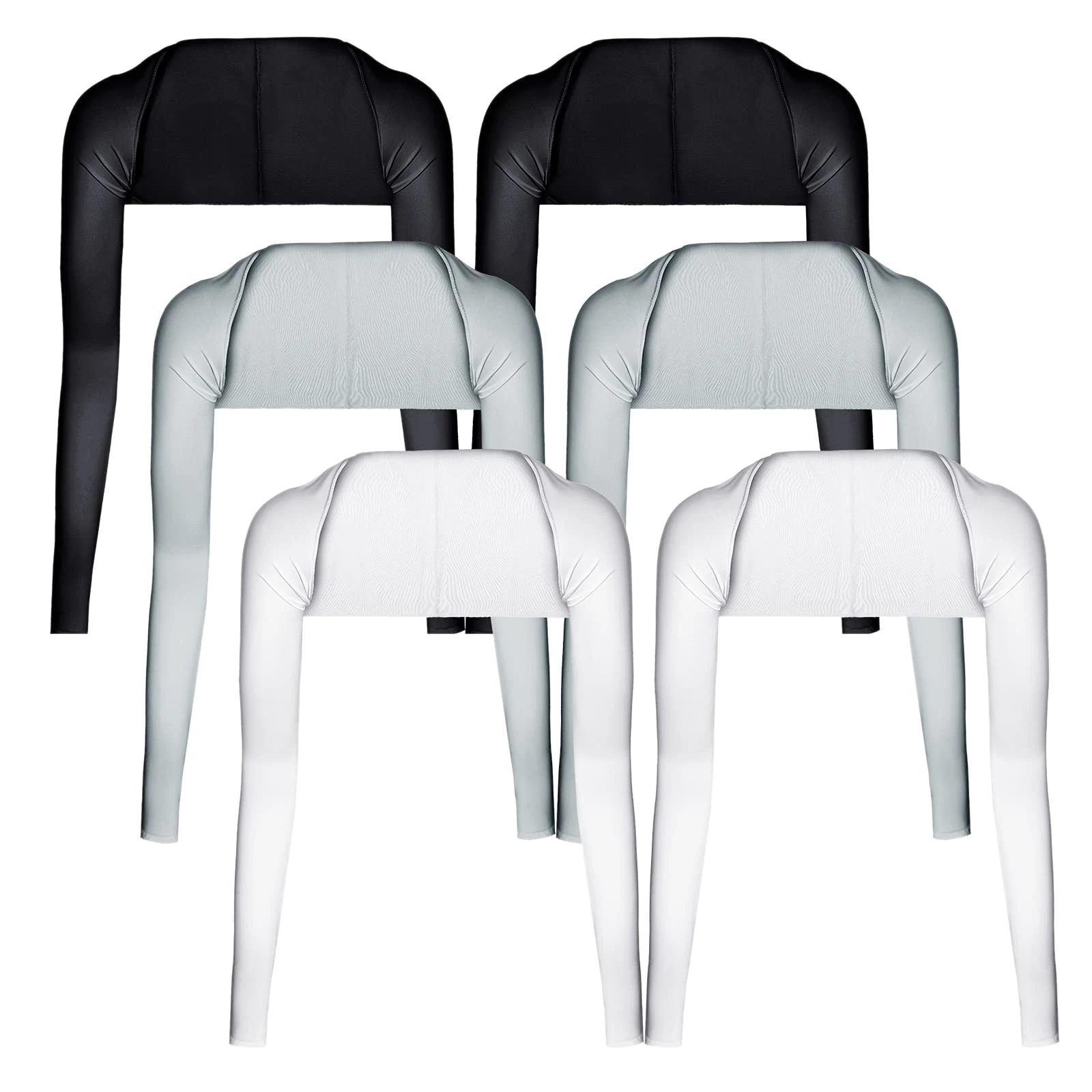 6Pairs Cooling Shawl Arm Sleeves with Finger Hole Sun Protection Shawl Golf Fishing Shawl Anti-UV Arm Sleeves
6Pairs Cooling Shawl Arm Sleeves with Finger Hole Sun Protection Shawl Golf Fishing Shawl Anti-UV Arm Sleeves