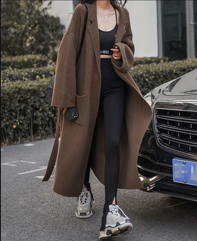 SuperAen European and American Style Suit Collar Knitted Cardigan Autumn and Winter 2022 New Long Loose Sweater Oversize Coat
SuperAen European and American Style Suit Collar Knitted Cardigan Autumn and Winter 2022 New Long Loose Sweater Oversize Coat