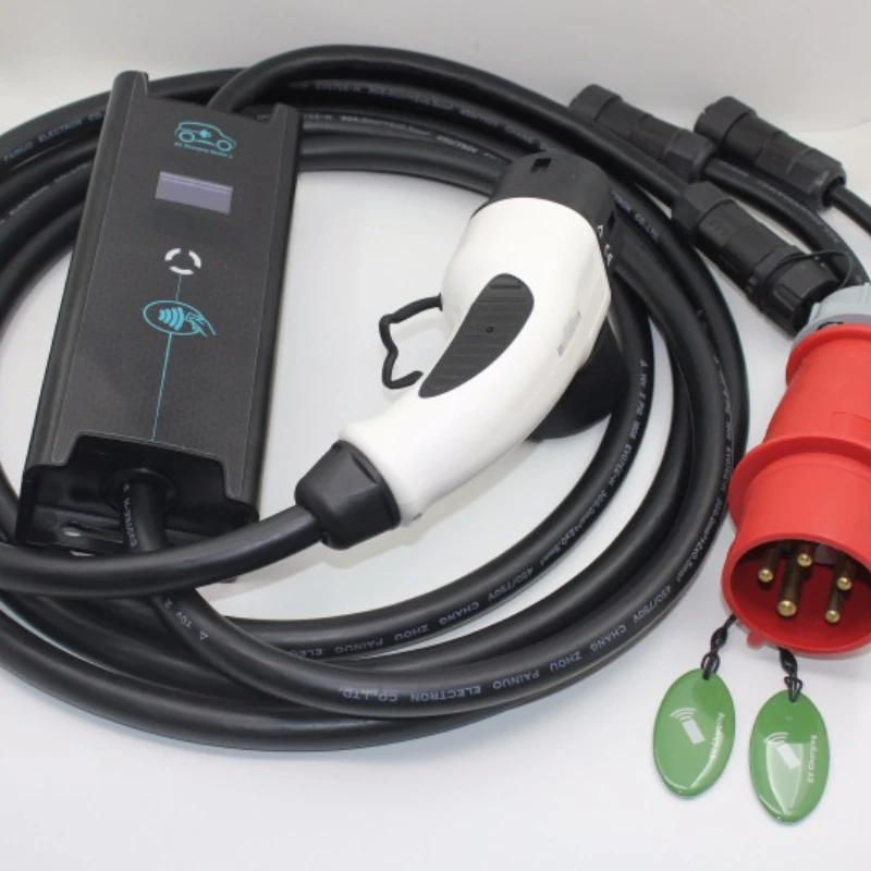 Adjustable 6-32A electric car charger evse mode 2 ev charging cable IEC62196 Type 2 adapter CEE 5pins Schuko EU plug
Adjustable 6-32A electric car charger evse mode 2 ev charging cable IEC62196 Type 2 adapter CEE 5pins Schuko EU plug
