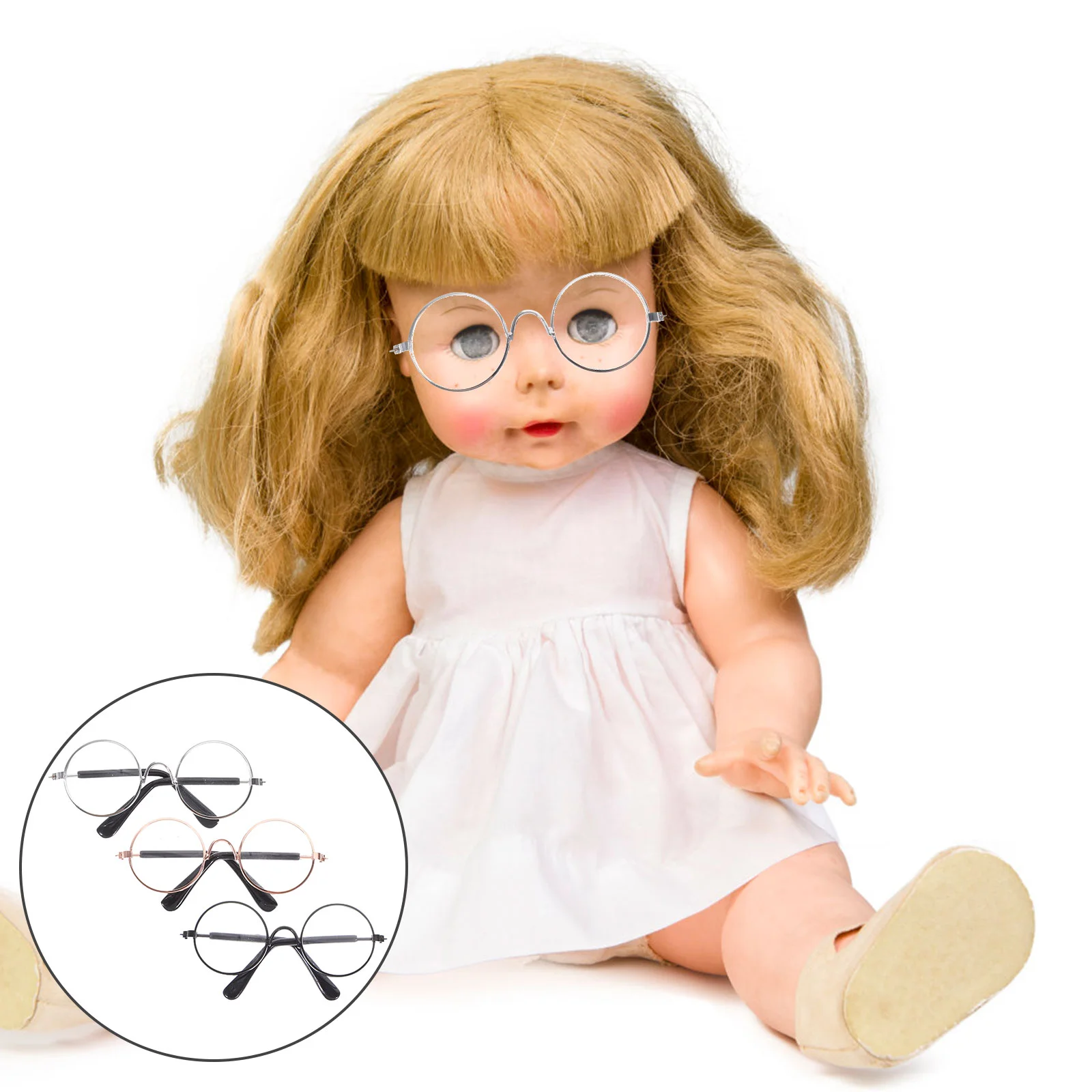 3 Pcs Dollhouse Glasses Eyeglasses Ornamental Decors Props Baby Items Practical Toys Round Sunglasses Dress Decorative
3 Pcs Dollhouse Glasses Eyeglasses Ornamental Decors Props Baby Items Practical Toys Round Sunglasses Dress Decorative