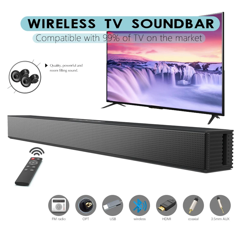 Беспроводная колонка, 20 Вт, Bluetooth-колонка, мощная 3D Музыкальная звуковая панель, домашний кинотеатр, Aux 3,5 мм, rca, TF-карта для телевизора, ПК BS18
Беспроводная колонка, 20 Вт, Bluetooth-колонка, мощная 3D Музыкальная звуковая панель, домашний кинотеатр, Aux 3,5 мм, rca, TF-карта для телевизора, ПК BS18