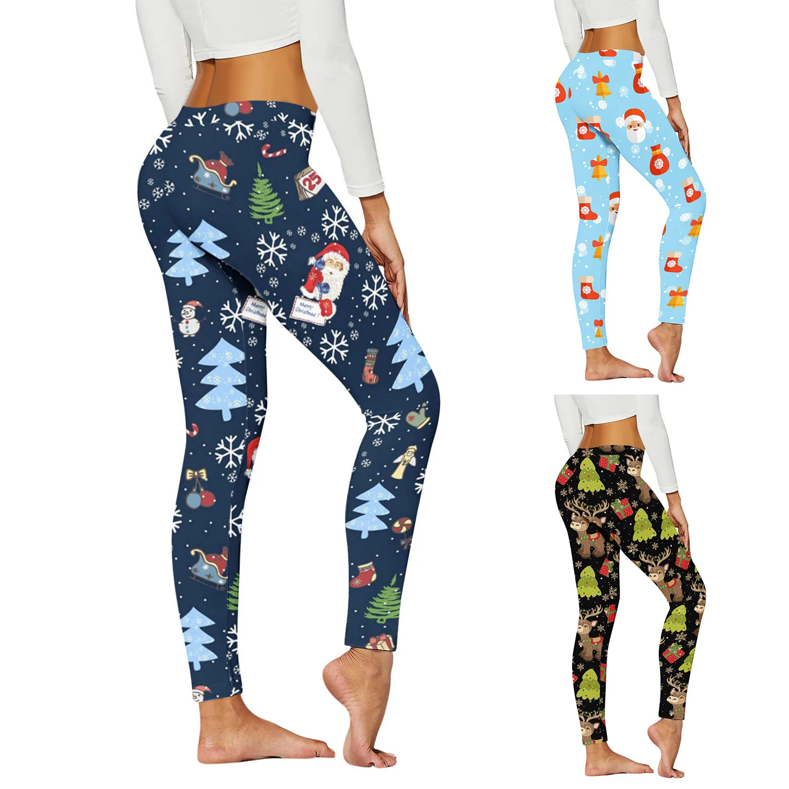 Women Christmas Leggings Seamless High Waist Cartoon Xmas Tree Print Running Shorts Santa Claus New Year Gym Workout Leggings
Women Christmas Leggings Seamless High Waist Cartoon Xmas Tree Print Running Shorts Santa Claus New Year Gym Workout Leggings