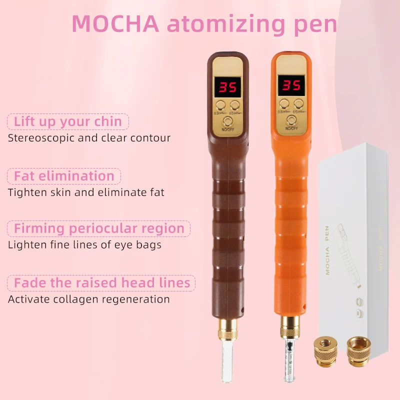 High Pressure No Anti Wrinkle Lip Lifting two head Free Injector Atomizer Mesotherapy Pen 
High Pressure No Anti Wrinkle Lip Lifting two head Free Injector Atomizer Mesotherapy Pen