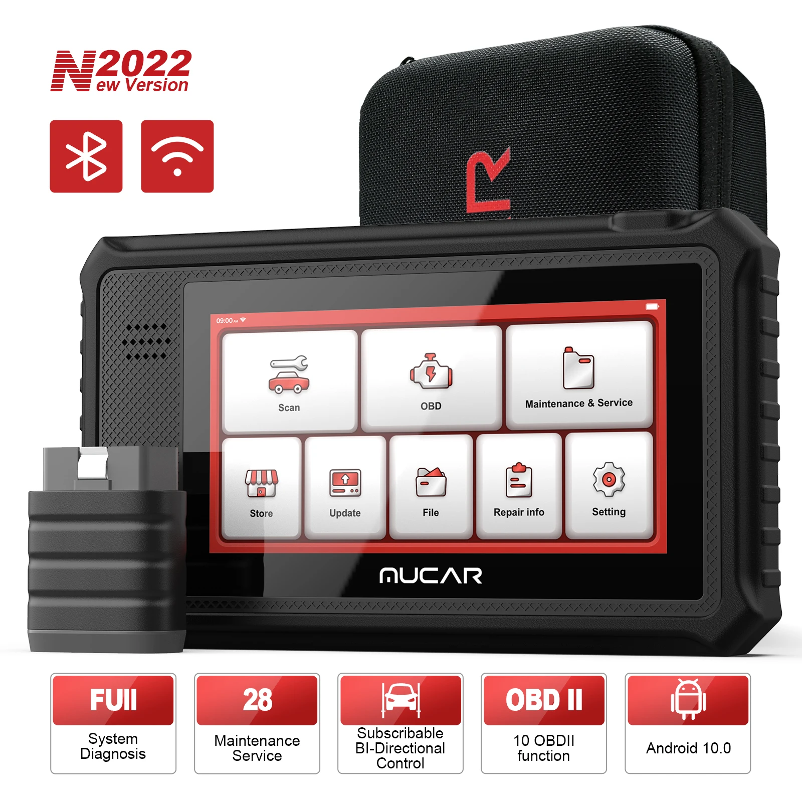 MUCAR VO6 Professional OBD2 Scanner Auto Full System Automotivo ECU Coding Action Test Car Diagnostic Tools Lifetime Free Update
MUCAR VO6 Professional OBD2 Scanner Auto Full System Automotivo ECU Coding Action Test Car Diagnostic Tools Lifetime Free Update