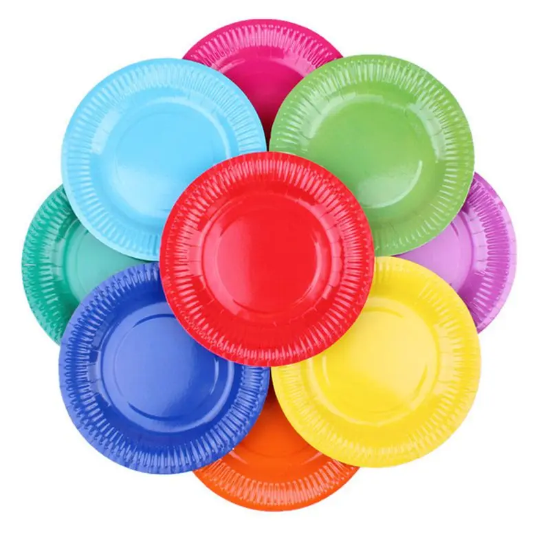 10PCS/LOT Multi-Colored Disk Disposable Plates Cake Paper Pan DIY Decoration for Kids Birthday Party Wedding Tableware Supply
10PCS/LOT Multi-Colored Disk Disposable Plates Cake Paper Pan DIY Decoration for Kids Birthday Party Wedding Tableware Supply