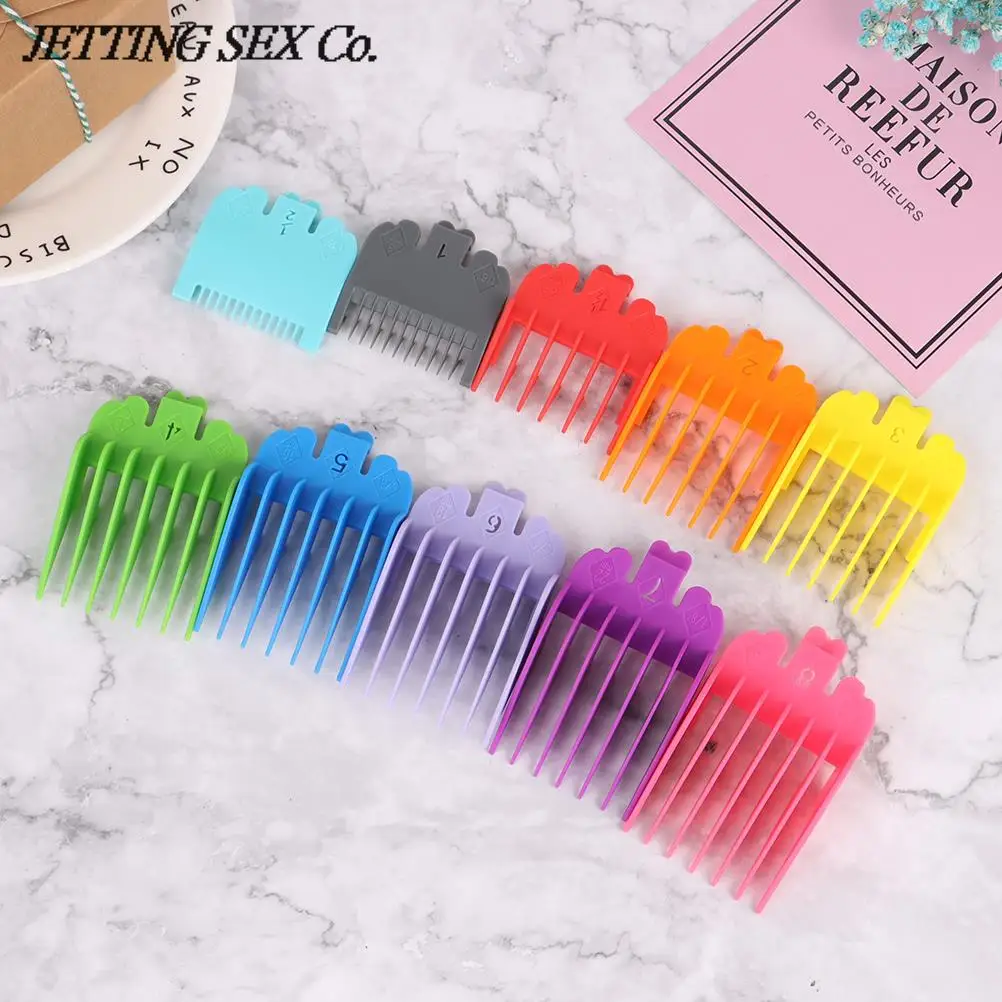 10pcs 1.5mm-25mm Barber Shop Styling Comb Sets Clipper Hair Limit Comb Trimmer Attachment Guide Comb
10pcs 1.5mm-25mm Barber Shop Styling Comb Sets Clipper Hair Limit Comb Trimmer Attachment Guide Comb