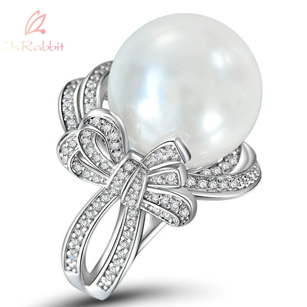 IsRabbit 18K White Gold Plated Round 16MM South Sea Pearls Gemstone Bowknot Rings 925 Sterling Silver Fine Jewelry Drop Shipping
IsRabbit 18K White Gold Plated Round 16MM South Sea Pearls Gemstone Bowknot Rings 925 Sterling Silver Fine Jewelry Drop Shipping