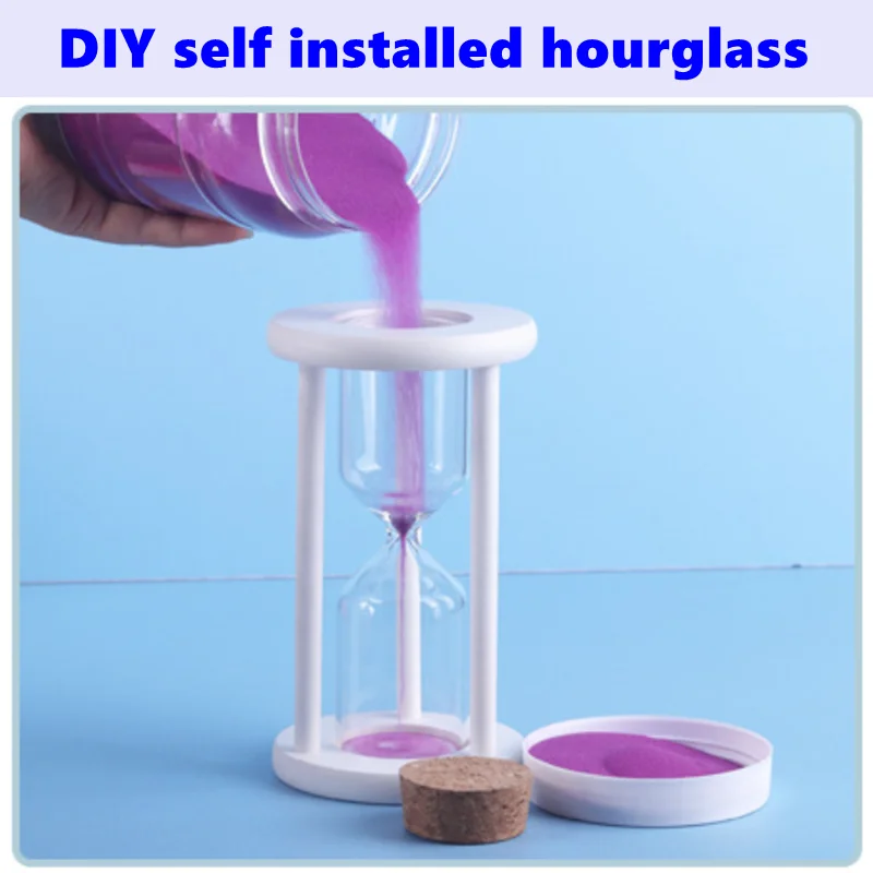 Creative hourglass, self-made timer, wooden frame with glass, DIY self installed sand, glass hourglass timer, ornaments
Creative hourglass, self-made timer, wooden frame with glass, DIY self installed sand, glass hourglass timer, ornaments