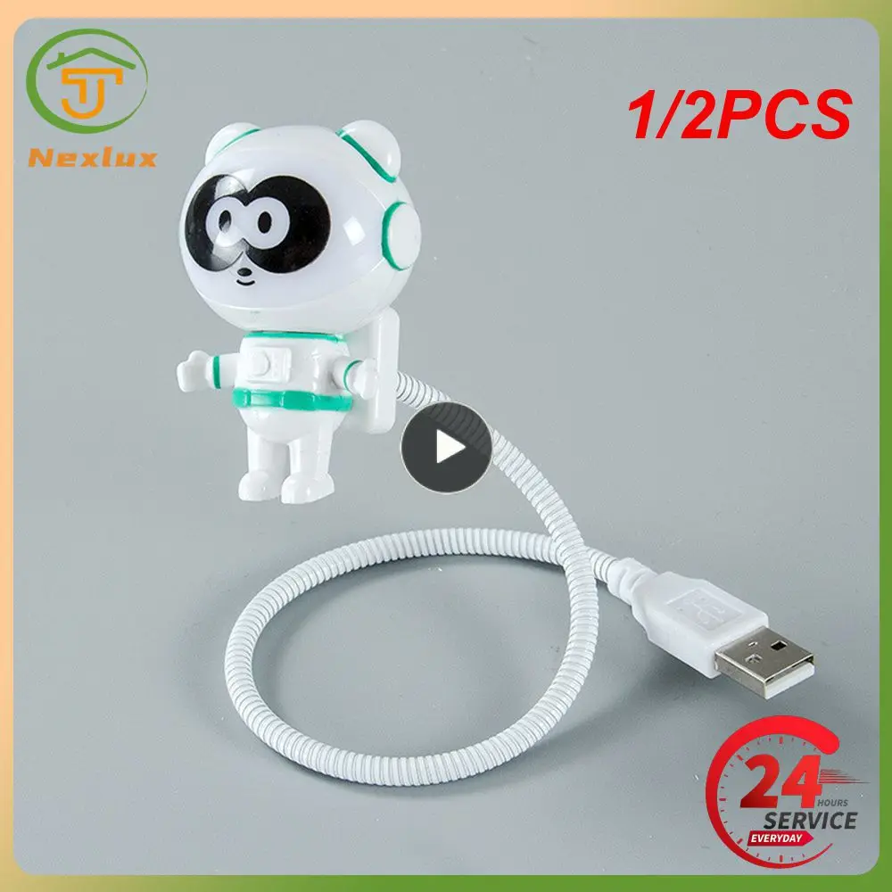 1/2PCS Astronaut Night Light LED Reading Lamp USB Flexible LED Desk Lamp Spaceship Light Cartoon Panda Lamp For Computer Laptop
1/2PCS Astronaut Night Light LED Reading Lamp USB Flexible LED Desk Lamp Spaceship Light Cartoon Panda Lamp For Computer Laptop