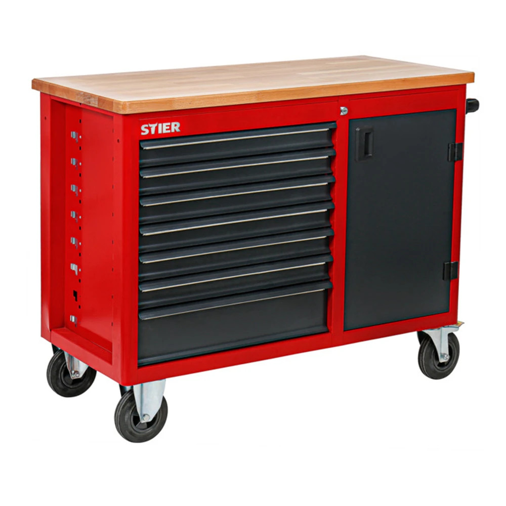 Stier Mobile Workbench with 7 Drawers and 1 Door
Stier Mobile Workbench with 7 Drawers and 1 Door