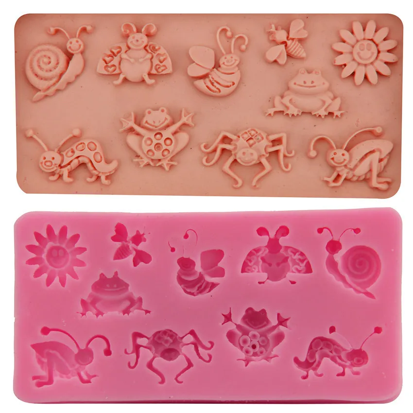 Bee Snail Frog H Butterfly Sunflower DIY baking cake decoration mold chocolate mold
Bee Snail Frog H Butterfly Sunflower DIY baking cake decoration mold chocolate mold