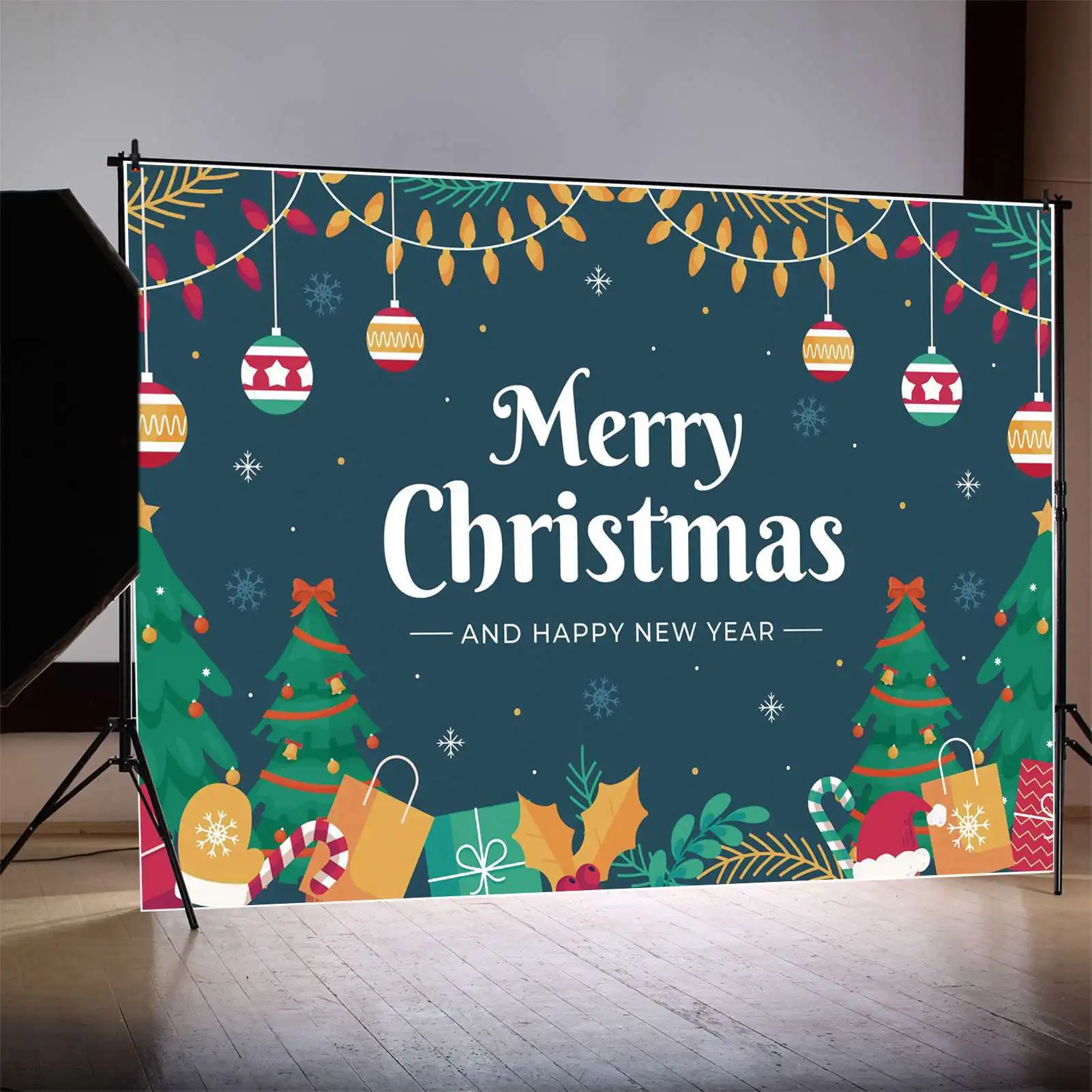 MOON.QG Backdrop Merry Christmas Banner Baby Party Decoration Background Kid Gift Hat Pine Leaves Blue Snowflake Sky Photo Booth
MOON.QG Backdrop Merry Christmas Banner Baby Party Decoration Background Kid Gift Hat Pine Leaves Blue Snowflake Sky Photo Booth