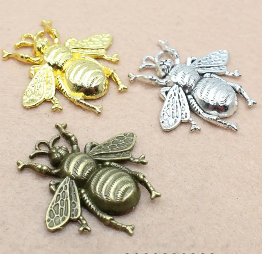 WYSIWYG 10pcs 25x25mm Antique Gold Color Antique Bronze Color Antique Silver Color Bee Charms For Jewelry Making
WYSIWYG 10pcs 25x25mm Antique Gold Color Antique Bronze Color Antique Silver Color Bee Charms For Jewelry Making