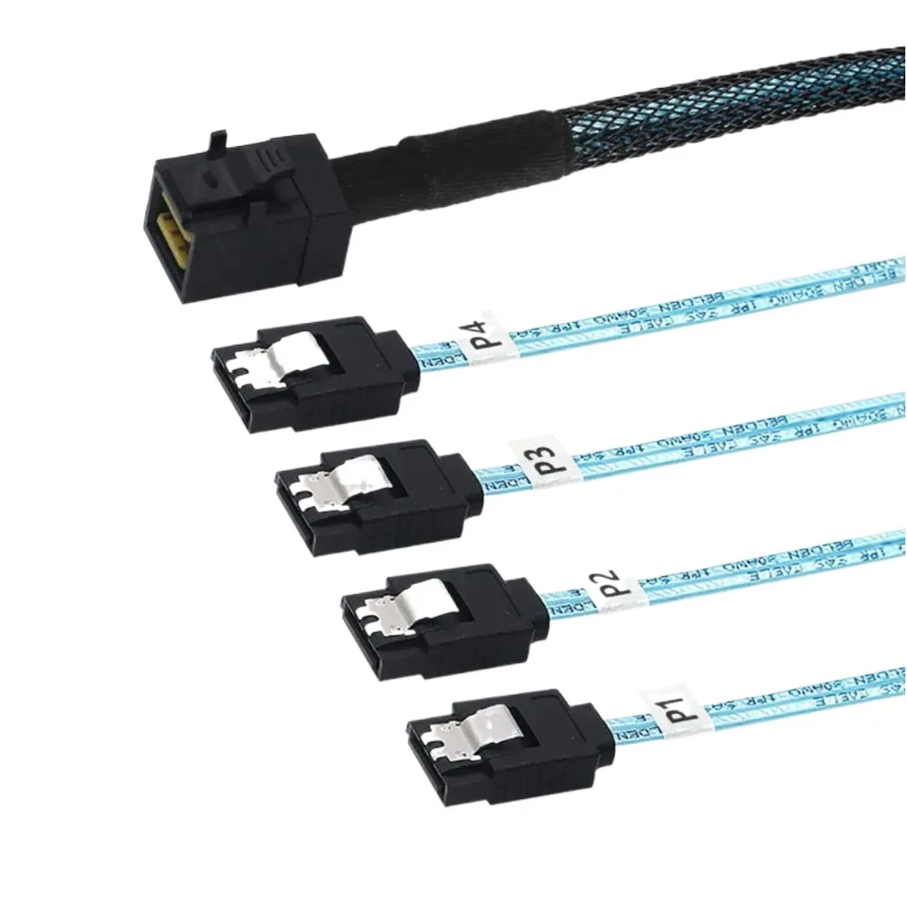 

Внутренний высокоскоростной жесткий диск Mini SAS HD SFF 8643 до 4 SATA 7pin, Raid кабель для сервера данных и жесткого диска