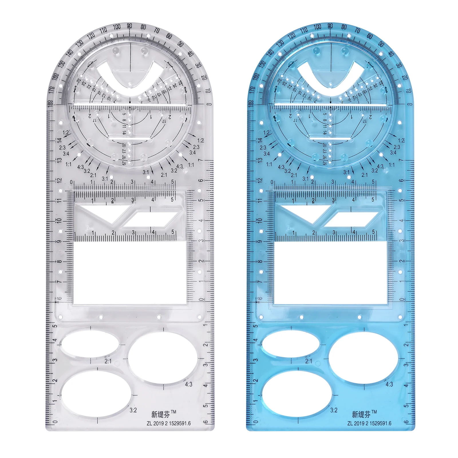 Multifunctional Geometric Ruler School Architecture Mathematics Measuring Drawing Ruler for DIY Card Craft
Multifunctional Geometric Ruler School Architecture Mathematics Measuring Drawing Ruler for DIY Card Craft