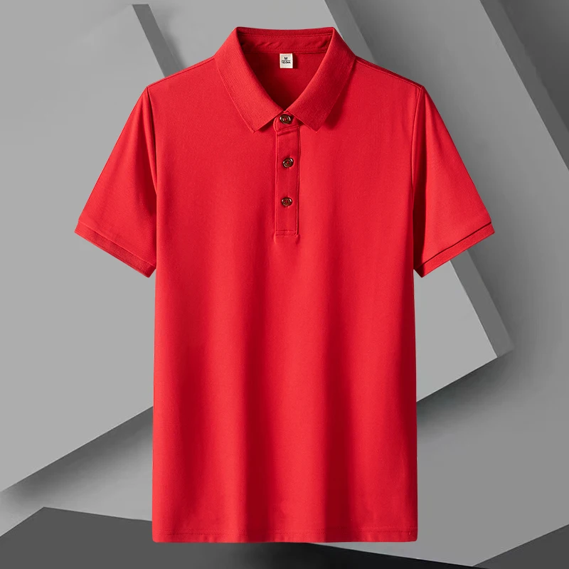 Men's Summer Trend Short-sleeved POLO Shirts Men's Solid Color POLO Stand-up Collar High-quality Shirts Quick-drying Clothing
Men's Summer Trend Short-sleeved POLO Shirts Men's Solid Color POLO Stand-up Collar High-quality Shirts Quick-drying Clothing
