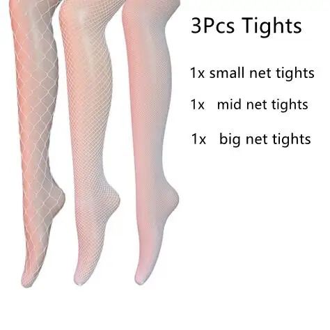 3Piece White Tights Set Sexy Pantyhose Women Underwear Small Mid Big Fishnet Tights 
3Piece White Tights Set Sexy Pantyhose Women Underwear Small Mid Big Fishnet Tights