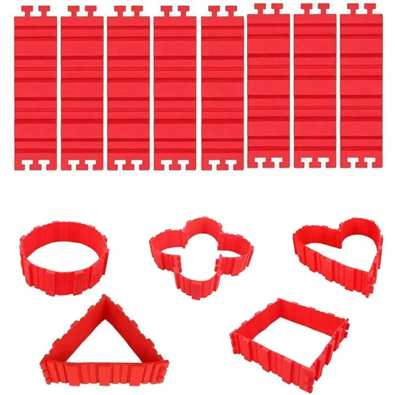 Silicone Cake Mold Cake Shapers Magic Snake DIY Baking Square Rectangular Heart Shape Round Cake Mould,Pack of 8
Silicone Cake Mold Cake Shapers Magic Snake DIY Baking Square Rectangular Heart Shape Round Cake Mould,Pack of 8