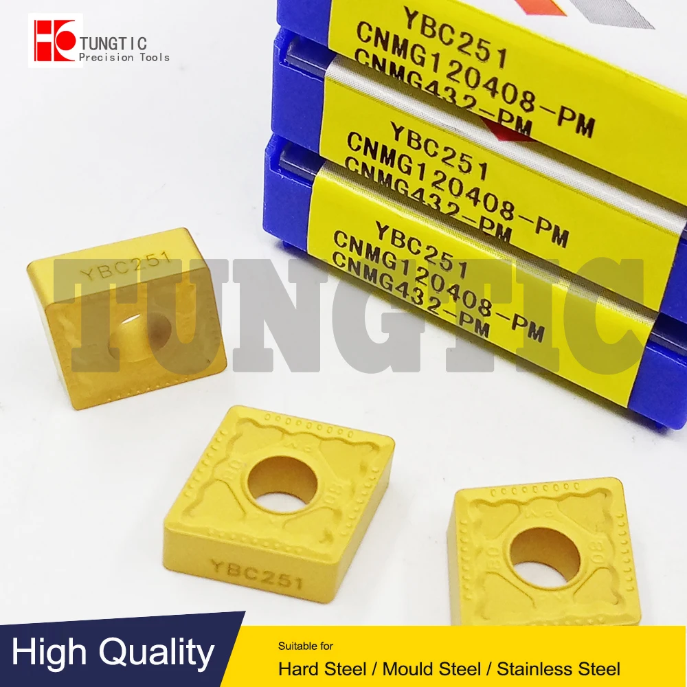 CNMG120408-PM YBC251 Milling Cutter CNC Tools Insert Lathe Machining Tools Lathe Cutting Tool Metal Turning Tools CNMG 120408
CNMG120408-PM YBC251 Milling Cutter CNC Tools Insert Lathe Machining Tools Lathe Cutting Tool Metal Turning Tools CNMG 120408
