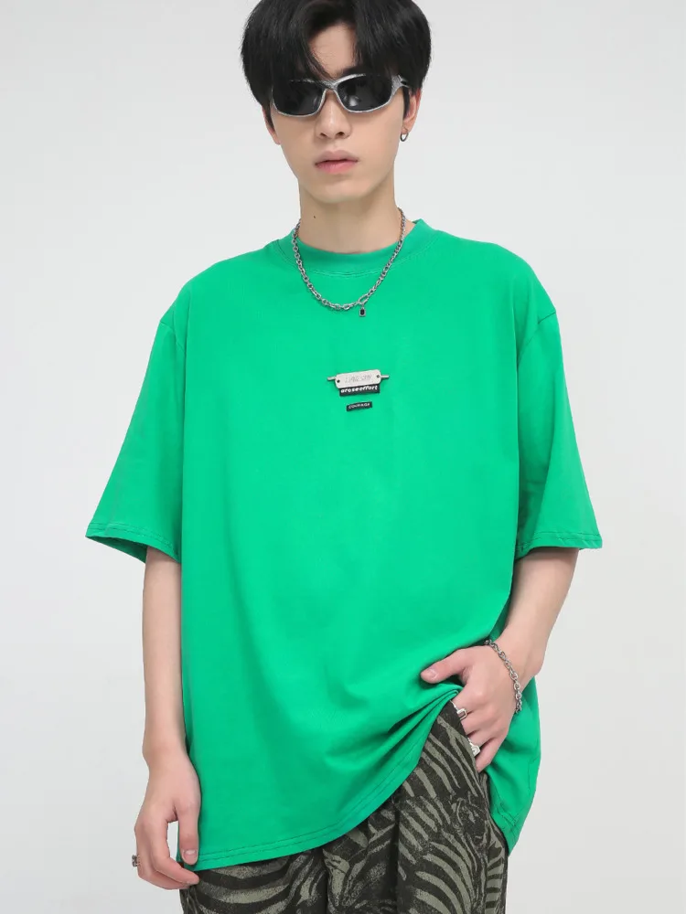 SYUHGFA Men Clothing 2022 Summer Short Sleeve Letter Print Metal T-shirt Korean Fashion Loose Streetwear T-shirts Tops For Male
SYUHGFA Men Clothing 2022 Summer Short Sleeve Letter Print Metal T-shirt Korean Fashion Loose Streetwear T-shirts Tops For Male