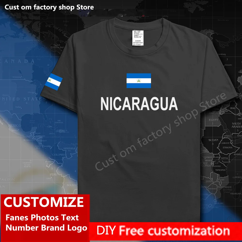 Nicaragua Custom Jersey Fans DIY Name Number Brand LOGO High Street Fashion Hip Hop Loose Casual T-shirt NIC Nicaraguans
Nicaragua Custom Jersey Fans DIY Name Number Brand LOGO High Street Fashion Hip Hop Loose Casual T-shirt NIC Nicaraguans