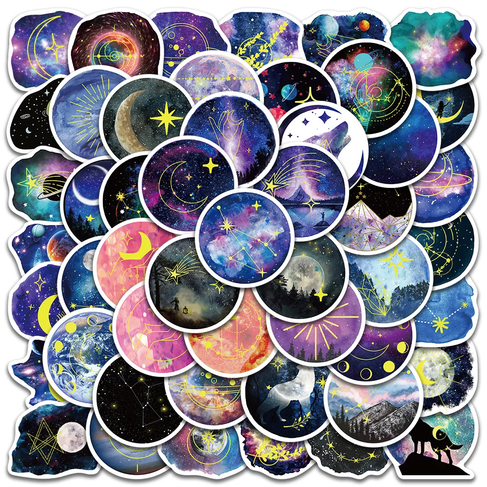 10/50 Cartoon Constellation Moonlight Stickers For Laptop Luggage Phone Guitar Waterproof Graffiti Bicycle Car Decals Kids Toy 
10/50 Cartoon Constellation Moonlight Stickers For Laptop Luggage Phone Guitar Waterproof Graffiti Bicycle Car Decals Kids Toy