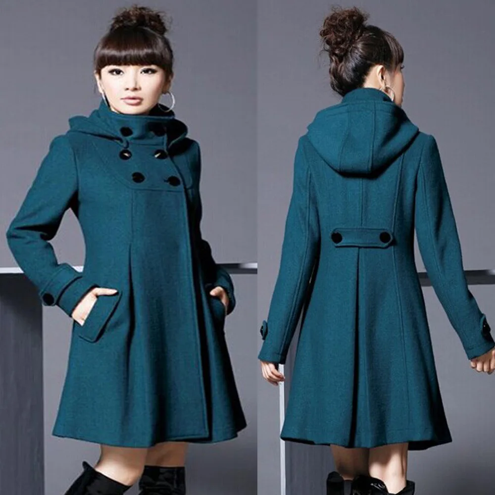 Fashion Coat Woman Winter 2023 Hooded Double Breasted Wool Blend Coat Windbreaker Women
Fashion Coat Woman Winter 2023 Hooded Double Breasted Wool Blend Coat Windbreaker Women