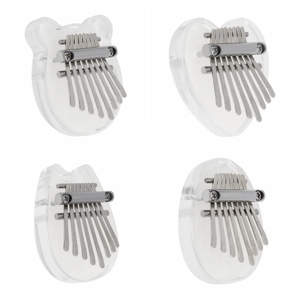 Mini 8 Key Kalimba Crystal Transparent Thumb Piano Bear Heart Cat Water Drop Shape Mbira Musical Instrument Thumb Piano
Mini 8 Key Kalimba Crystal Transparent Thumb Piano Bear Heart Cat Water Drop Shape Mbira Musical Instrument Thumb Piano