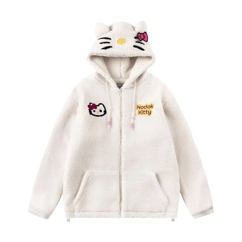 Kawaii Sanrio Lamb Fleece Coat Hello Kitty Cartoon Cute Fashion Plush Keep Warm Loose Fitting Hooded Cotton Jacket Girls Gifts
Kawaii Sanrio Lamb Fleece Coat Hello Kitty Cartoon Cute Fashion Plush Keep Warm Loose Fitting Hooded Cotton Jacket Girls Gifts