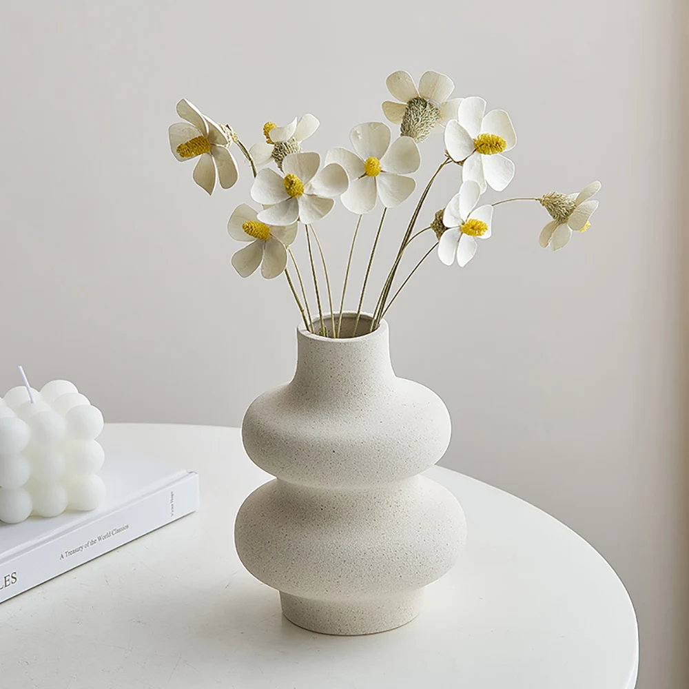 Nordic Style Ceramic Vase Decoration White Vase Modern Home Decoration Flower Pot Vase Decoration Home Living Room Decoration
Nordic Style Ceramic Vase Decoration White Vase Modern Home Decoration Flower Pot Vase Decoration Home Living Room Decoration