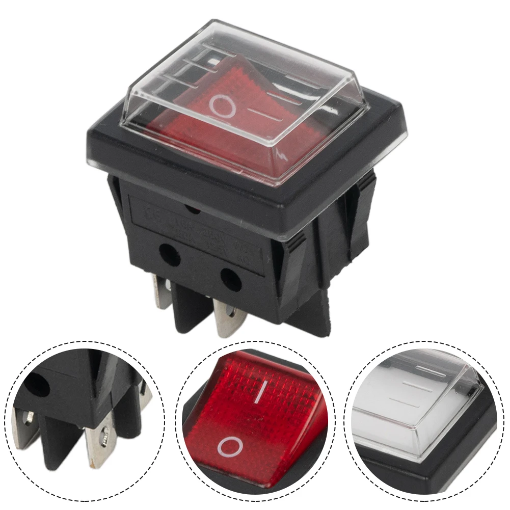 RED Rocker Switch Replacement Universal 4 Pins Accessory Illuminated PUMP Parts 16A 250VAC / 20A 125VAC 2 Position
RED Rocker Switch Replacement Universal 4 Pins Accessory Illuminated PUMP Parts 16A 250VAC / 20A 125VAC 2 Position