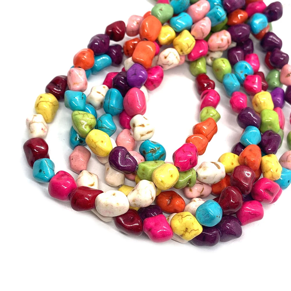 Wholesale Irregular Shape Synthetic Colored Pine Stone Beaded DIY Jewelry Handmade Making Necklace Bracelet Earring Pendant Bead
Wholesale Irregular Shape Synthetic Colored Pine Stone Beaded DIY Jewelry Handmade Making Necklace Bracelet Earring Pendant Bead