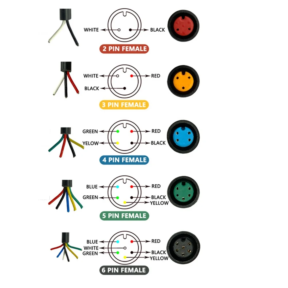 2-6 Pin Female Extend Julet Cable Waterproof Connector For Ebike Display Electric Bicycle Scooter Signal Cable Accessories
2-6 Pin Female Extend Julet Cable Waterproof Connector For Ebike Display Electric Bicycle Scooter Signal Cable Accessories