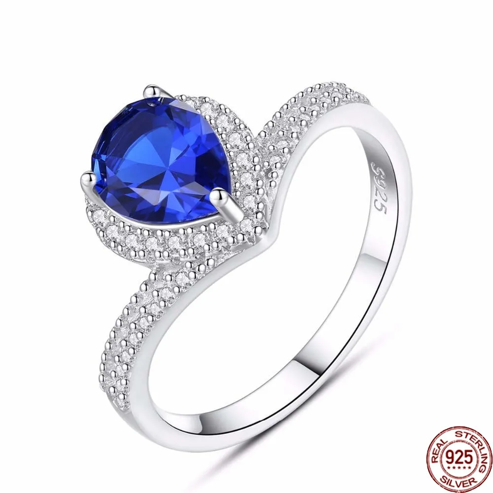 BABIQU Luxury Teardrop Shape Blue Sapphire Ring 925 Sterling Silver Fine Jewelry New Gift for Women Wedding Party Rings Jewelry
BABIQU Luxury Teardrop Shape Blue Sapphire Ring 925 Sterling Silver Fine Jewelry New Gift for Women Wedding Party Rings Jewelry
