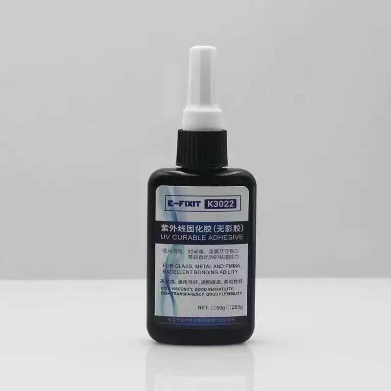 50ml Kafuter UV Glue UV Curing Adhesive K-3022 Transparent Crystal and Glass Adhesive with UV Flashlight
50ml Kafuter UV Glue UV Curing Adhesive K-3022 Transparent Crystal and Glass Adhesive with UV Flashlight