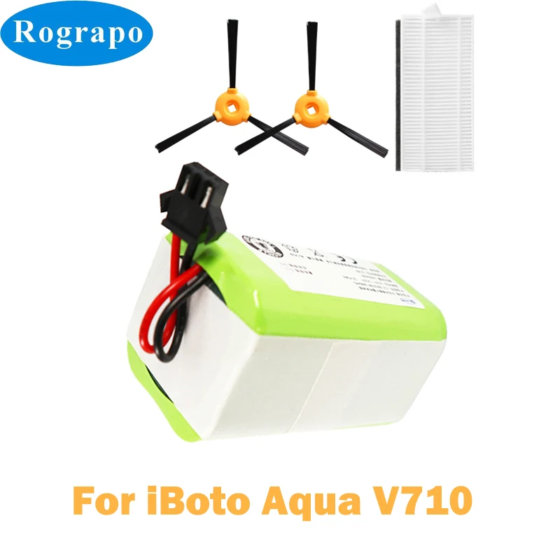 Новый набор литий-ионных батарей 2800 мАч-3400 мАч и боковая щетка HEPA фильтр запасные части для iBoto Aqua V710 робот-пылесоса 
Новый набор литий-ионных батарей 2800 мАч-3400 мАч и боковая щетка HEPA фильтр запасные части для iBoto Aqua V710 робот-пылесоса