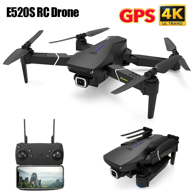Eachine E520S RC Quadcopter Drone Helicopter with 4K Profesional HD Camera 5G WIFI FPV Racing GPS Wide Angle Foldable Toys RTF
Eachine E520S RC Quadcopter Drone Helicopter with 4K Profesional HD Camera 5G WIFI FPV Racing GPS Wide Angle Foldable Toys RTF