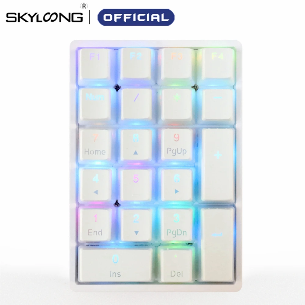 

SKYLOONG GK21S 21 Keys 20% Mechanical Keyboard Gamer Bluetooth Wireless Hot Swappable RGB Backlit PBT Keycaps for Mini Keyboards