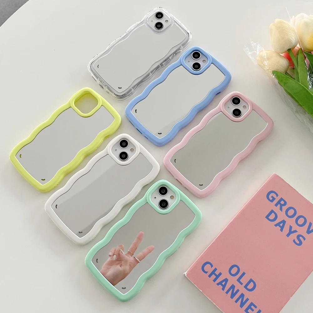 Mirror Case For iPhone 13 12 11 Pro Max X XS Max XR 7 8 Plus Cute Wave Edge Cover Luxury Chic
Mirror Case For iPhone 13 12 11 Pro Max X XS Max XR 7 8 Plus Cute Wave Edge Cover Luxury Chic