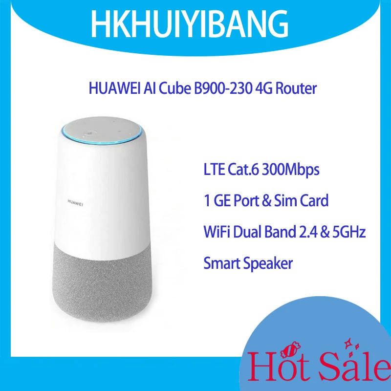 

Смарт-динамик HUAWEI AI Cube, телефон, телефон, 4G LTE, Wi-Fi роутер, Sim-карта, Cat.6, 300 Мбит/с, 2,4 ГГц и 5 ГГц, домашний CPE