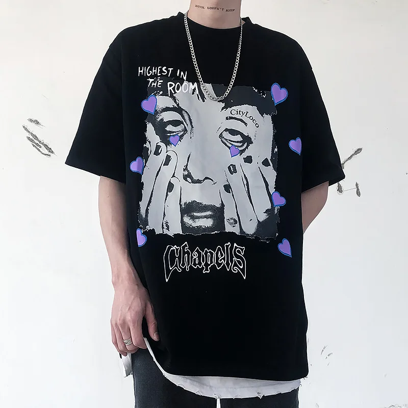 Women Clothes Hip Hop Street Funny Print Loose Oversized T-shirt Kawaii Gothic Harajuku Vintage Punk Tee Cotton футболка Top Y2K
Women Clothes Hip Hop Street Funny Print Loose Oversized T-shirt Kawaii Gothic Harajuku Vintage Punk Tee Cotton футболка Top Y2K