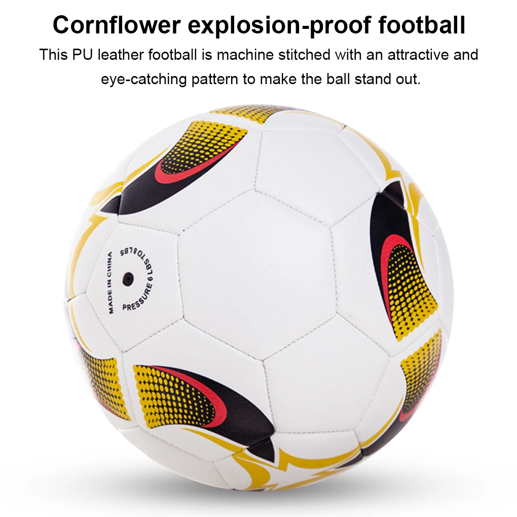 Size 5 Football Leather Indoor Stadium Soccer Adults Learning Beginner Professional Playground Sports Ball Accessory
Size 5 Football Leather Indoor Stadium Soccer Adults Learning Beginner Professional Playground Sports Ball Accessory