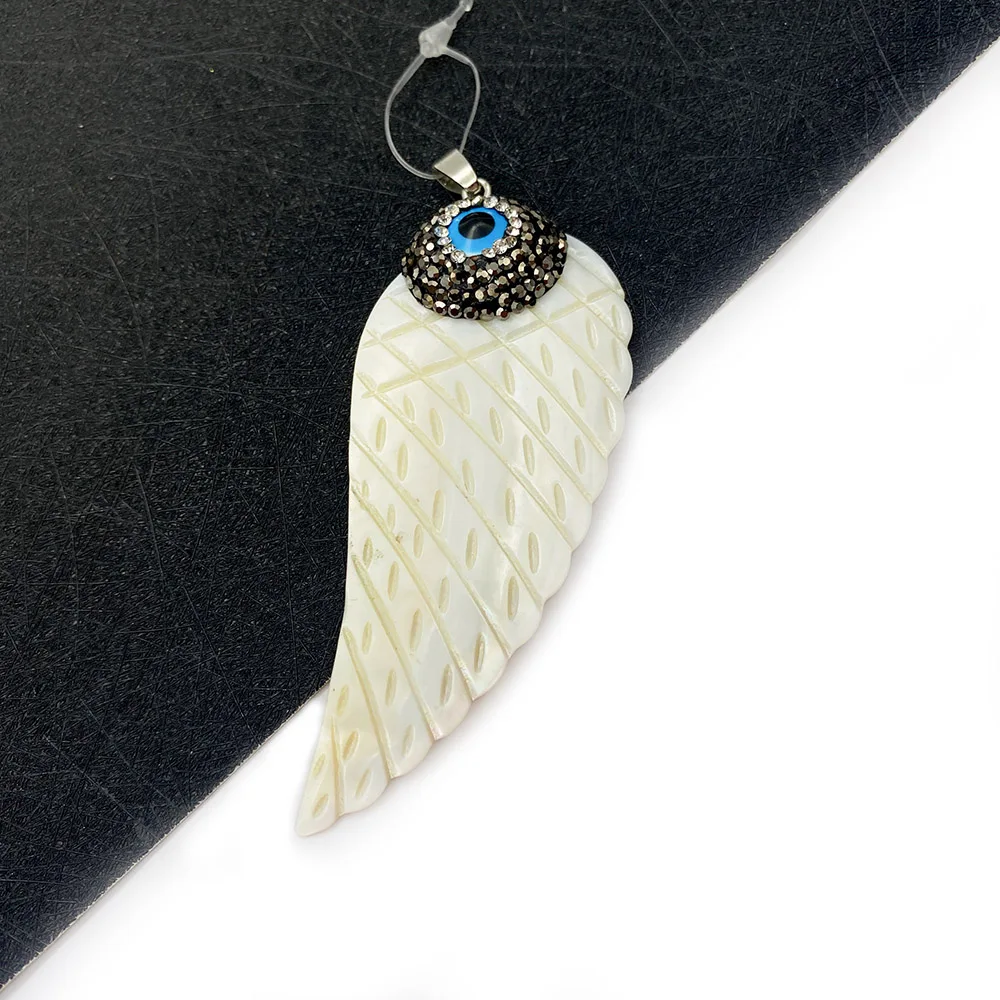 Natural Freshwater Shell Pendant Wing Shape Jewelry Mother Pearl Shell White Diamond DIY Making Necklace Accessories Gift
Natural Freshwater Shell Pendant Wing Shape Jewelry Mother Pearl Shell White Diamond DIY Making Necklace Accessories Gift