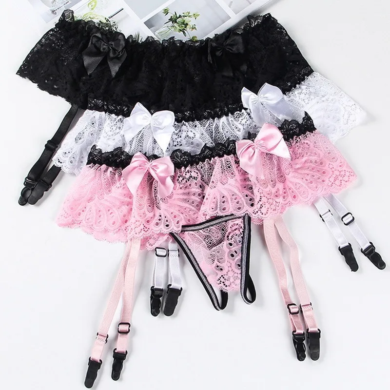 Women Lace Garter Belt 4 Straps Elastic Suspender Belt Lolita Erotic Lingerie Garter Open Crotch Panties Sexy Thongs G-string
Women Lace Garter Belt 4 Straps Elastic Suspender Belt Lolita Erotic Lingerie Garter Open Crotch Panties Sexy Thongs G-string
