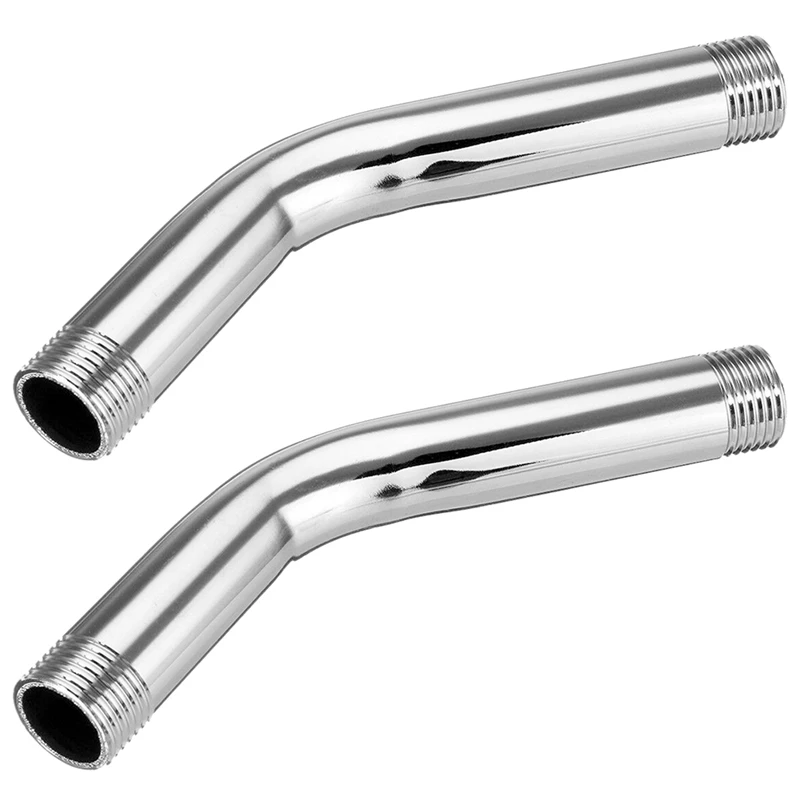 2Pcs G1/2 Inch 15Cm Wall Mounted Stainless Steel Shower Head Extension Angled Shower Arm Extra Pipe
2Pcs G1/2 Inch 15Cm Wall Mounted Stainless Steel Shower Head Extension Angled Shower Arm Extra Pipe