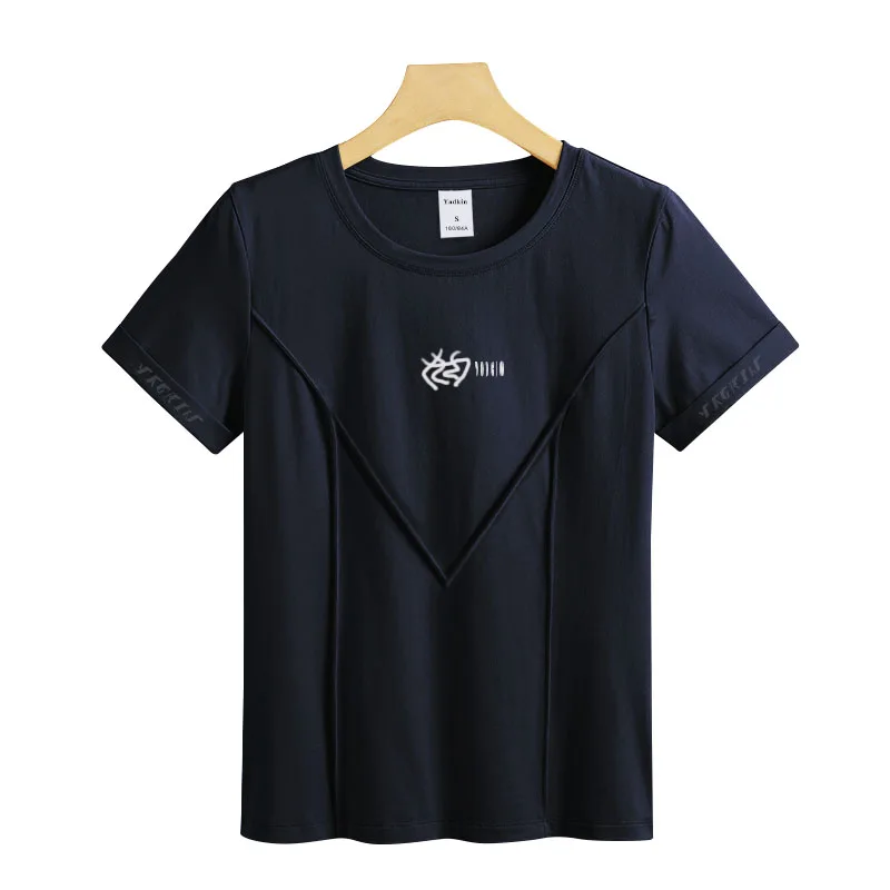 NEW Europe and America leisure ventilation pure cotton high quality summer women's Short Sleeve T-Shirt 
NEW Europe and America leisure ventilation pure cotton high quality summer women's Short Sleeve T-Shirt