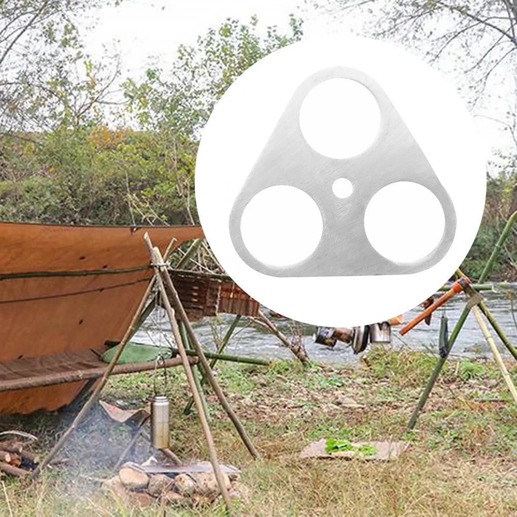 Stainless Steel Tripod 3 Holes Triangular Pots Hanger Outdoor Camping Barbecue Hiking Fishing Cooking Hanging Holder
Stainless Steel Tripod 3 Holes Triangular Pots Hanger Outdoor Camping Barbecue Hiking Fishing Cooking Hanging Holder