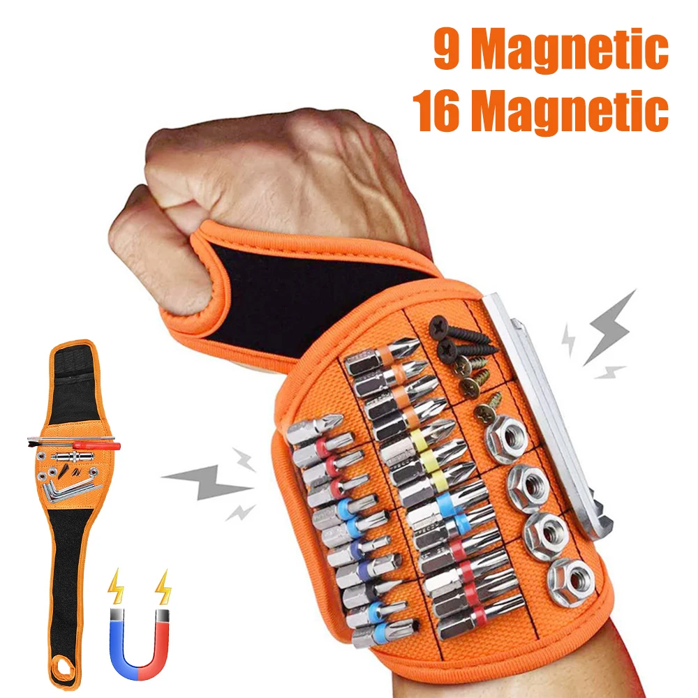 9/16 Tool Bag Magnet Electrician Wrist Tool Belt Screws Nails Drill Bits Bracelet Storage Wrist Belt
9/16 Tool Bag Magnet Electrician Wrist Tool Belt Screws Nails Drill Bits Bracelet Storage Wrist Belt