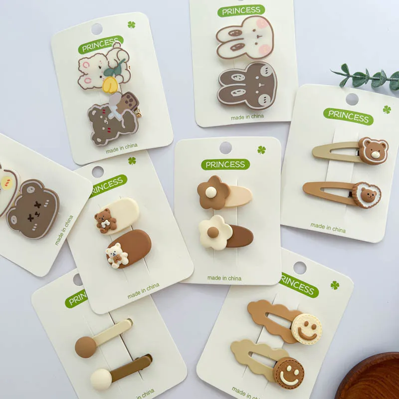 Autumn and Winter Milk Coffee Color Children's Hairpin Cute Cartoon Acrylic Rabbit Duckbill Clip Wave Smiley BB Clip
Autumn and Winter Milk Coffee Color Children's Hairpin Cute Cartoon Acrylic Rabbit Duckbill Clip Wave Smiley BB Clip